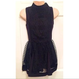 NWT Dygarni Lace Black Sleeveless Dress